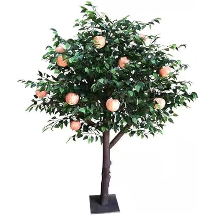 Glenmi Large Artificial Apple Tree, Fake Trees with Fruits and Leaves for Home House Table Office,Ecological Gardens and Housewarming Plants Potted Ornaments Gift2.5mx2.5m
