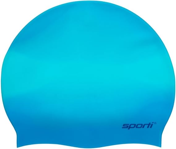 Sporti Unisex-Adult Silicone Swim Cap, Athletic Bathing Caps, Protects Hair