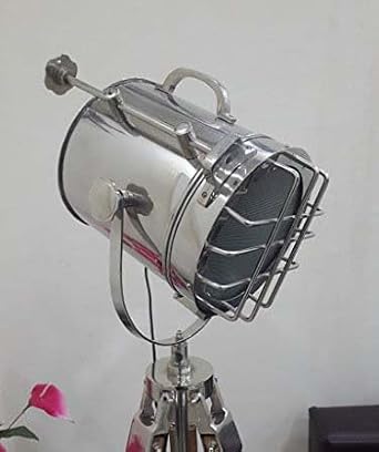 THOR INSTRUMENTS Nautical Designer Studio Lamp Spot Search Light with Tripod Stand Rustic Vintage Home Decor Gifts