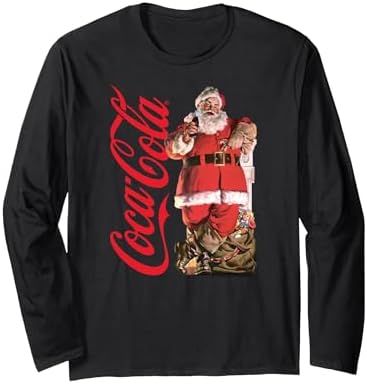 Coca-Cola - Vintage Santa With Presents Long Sleeve T-Shirt