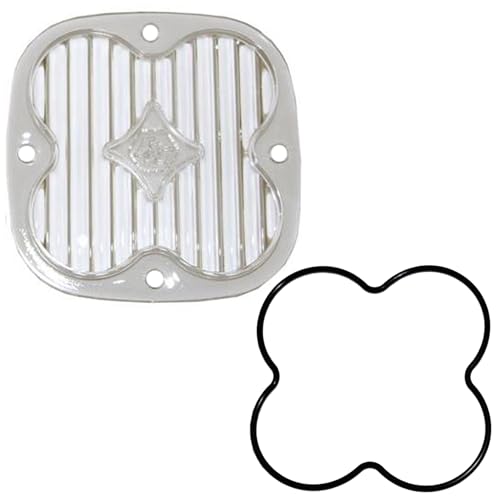 Baja Designs Lens Kit for Squadron Pro and Sport LED Light - Optical Lens with Silicone O-Ring, Easy Installation, Waterproof, Dustproof Wide Cornering, Clear