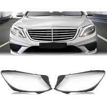 1 Pair Headlight Cover Lens Shell, Car Light Covers, Compatible With Benz W222 S Class 2014-2017