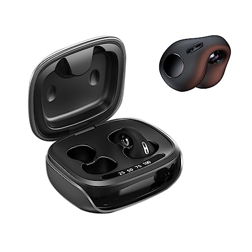 Xmenha Wireless Ear Clips Ear Buds Clip On Earbuds Open Ear Headphones Bluetooth Wireless Ear Clip Bone Conduction Headphones Earbuds Headset Earphones Head Set Bone Conducting Headphone