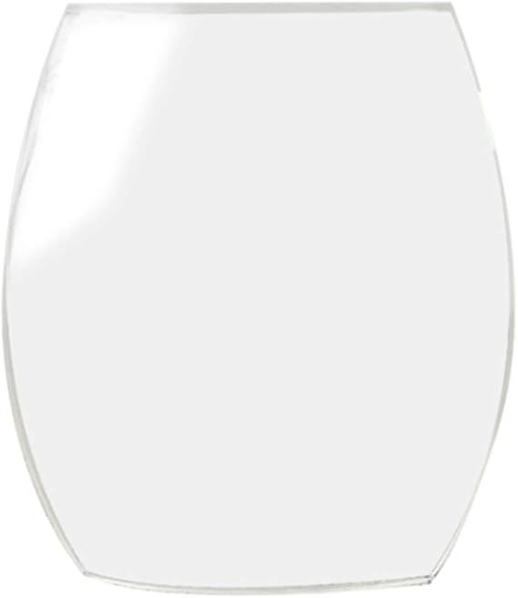 Clear for Franck Muller FM-8880 Mineral Watch Glass Crystal Replacement Part {Size:39.3mm X 31.6mm }