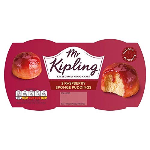 Mr Kipling Raspberry Sponge Pudding - 108g - Pack of 6