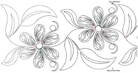 243 Leafy Flower Pantograph