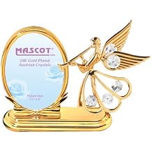 Crystal Delight by Mascot Angel w/Trumpet Oval Style Frame
