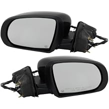 Side Mirrors for Jeep Compass 2017-2023, Right (Passenger) and Left (Driver), Power, Manual Folding, Heated, Paintable, with Blind Spot Glass and Memory, without Auto Dimming and Signal Light