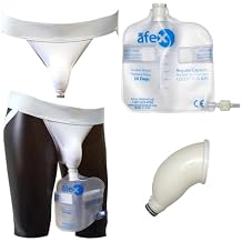 Afex Active Core Kit - Incontinence Management for Men - High-Performance Alternative to Full Briefs - Includes 500ml 400B Bag - High Style Receptacle - Small (Waist Size 28-30)
