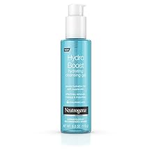 Neutrogena Hydro Boost Lightweight Hydrating Facial Cleansing Gel, Gentle Face Wash & Makeup Remover with Hyaluronic Acid, Hypoallergenic & Non Comedogenic, 6 oz