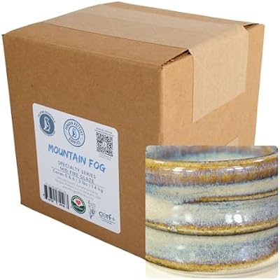 Penguin Pottery - Specialty Series - Mountain Fog. Dry Mid Fire Glaze for Clay, Pottery Glaze, Cone 5 and Cone 6 - Ceramic Glaze for Pottery Dry | 3 lbs | 1.4 kg