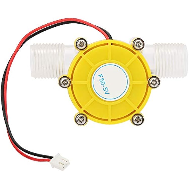 DEWIN Micro Hydroelectric Generator, F50 Regulated DC Micro Hydroelectric Generator, Unique Water and Electricity Separation Technology, Low Noise, Yellow, 5V