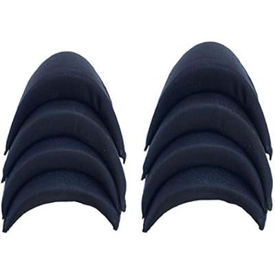 Mens Shoulder Pads for Jacket Blazer T-Shirt Clothing Dress Shoulder Pad Inserts Sewing Accessories 4 Pairs Black