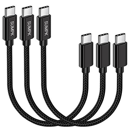 USB C to USB C Fast Charging Cable 60W,[3-Pack 8 inch] USB 2.0 Type C Charger Cord Compatible with Samsung Galaxy S21S21S20 Ultra Note 20, Pixel 43 XL, MacBook Air iPad Pro