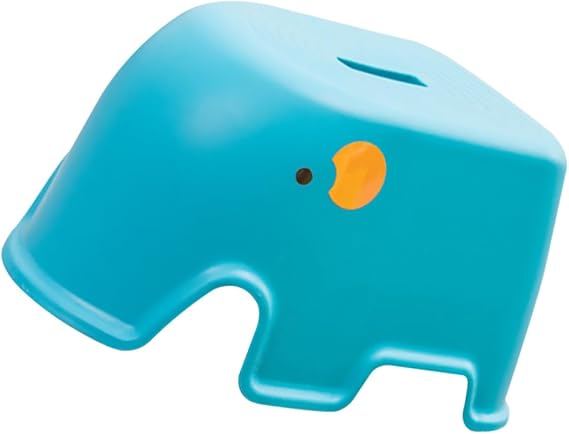 Non-Slip Step Stool with Blue Cartoon Design Bathroom Foot Stool for Potty Training and Kitchen Use PP Anti-Skid Support for Pregnant Women