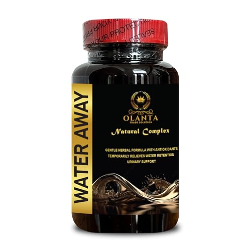 Organic Water Away Pills - Natural Diuretics for Support Water Retention, Kidney Support, Energy Support, Immune Booster - 1 Bottle 60 Capsules