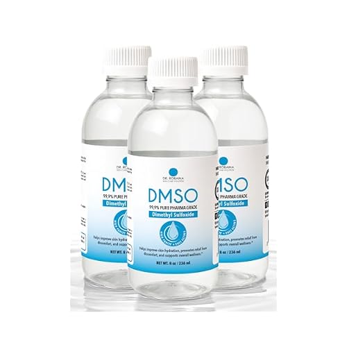 Dr. Robaina DMSO Liquid 99.9% Pure Pharma Grade Dimethyl Sulfoxide | Soothing Topical Support & Overall Wellness | Low Odor | Made in USA | 8 oz
