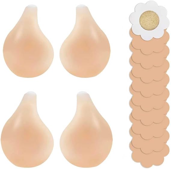 2 Pairs Upgraded Added Lift Seamless Nipple Covers