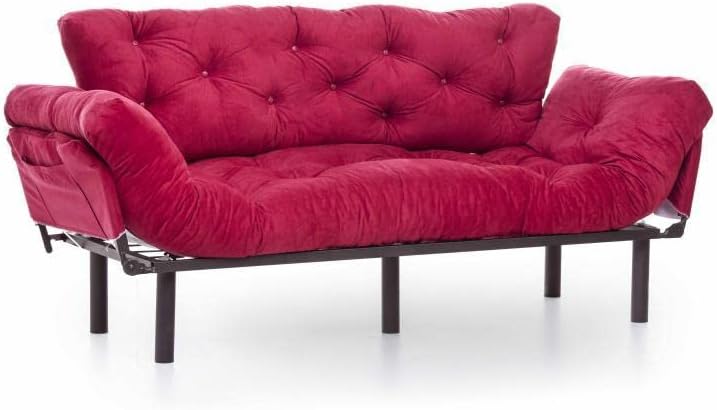 Pafu Nitta Triple Sofa - Claret Red