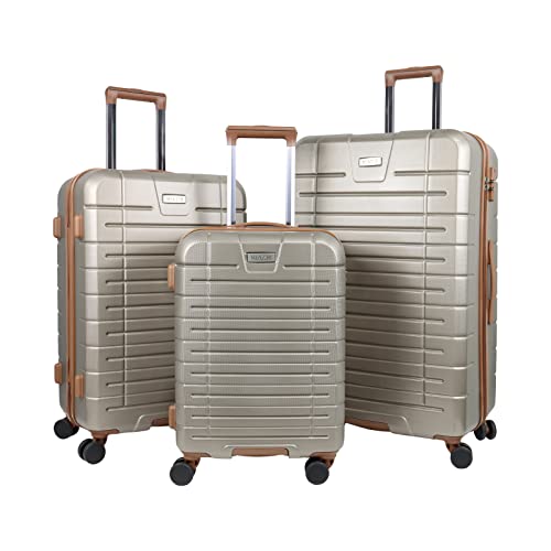 Luggage Sets,3 Piece Luggage Set Carry on Suitcase,Hardside Lightweight Luggage with Spinner Wheels Durable Travel Set for Men Women Luggage Set Clearance 202428 Champagne