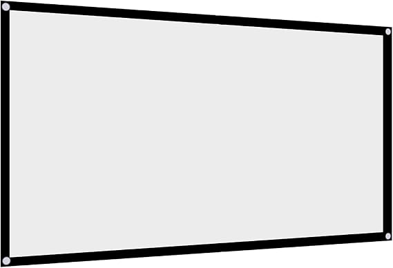 Portable Projector Screen, White Screen for Projector, White Sheet Projector Screen Portable Non-fold Folding Projection Screen for Home Theater, Meeting, Georpgc3xn5h-01
