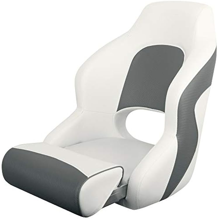 MSC Captain Boat Seat WhiteCharcoal