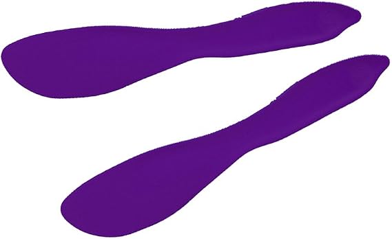LINDEN SWEDEN Multi Purpose Spreaders | Versatile Butter Knife for Soft Cheese or Frosting | Safe for Kids | BPA-Free and Dishwasher-Safe | Set of 2 Spreaders Each | Made in Sweden | Purple