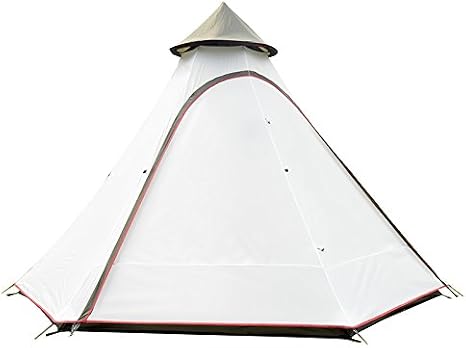 Camping Teepee Tent, White, 2 Person