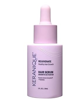 Keranique Hair Growth Activator Serum for Women - Multi-Peptide Scalp Revitalizer for Thinning Hair, Density & Loss Care, Energizing Organic Treatment with Keratin Amino Complex, Peptides & Biotin