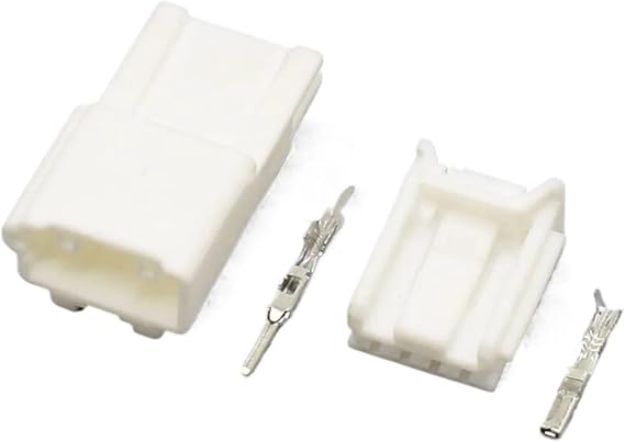 1-20Kit 4 Pin Automobile Tweeter Klaxon Wire Cable Harness AC Assembly Plug For 12733 6098-5668 6098-5677(Male Female Set,5Sets)