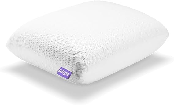 Purple Harmony Anywhere Pillow, Compact Travel Pillow, Cooling Neck Pillow | Weightless Medium Feel, GelFlex Grid and Talalay Latex for Pressure-Relieving Support