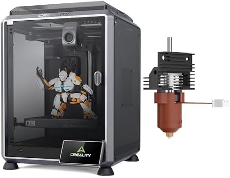 Creality K1C 3D Printer Bundle with Creality K1/K1 Max/K1C Ceramic Heating Block Kit, Quick Swap Nozzle Kit, All-Metal Integrated Design Kit for K1 Series 3D Printers