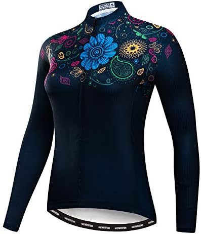 Women's Cycling Jersey Long Sleeve Bike Jacket Biking Shirt Bicycle Clothing