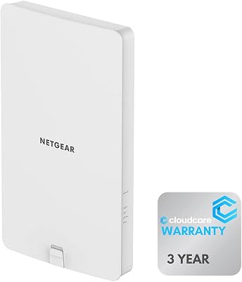 NETGEAR WAX610Y Wi-Fi 6 Outdoor Access Point | Up to 200 Devices | Dual Band | Insight Cloud Management | Cloud Cares SupportPlus Included