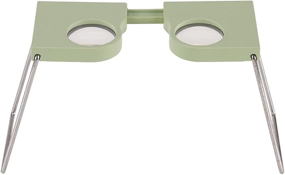 Wearable 4X Pocket Stereoscope - Lightweight Microscope with Adjustable 55-75 mm Lens Distance, Essential for Examiners, Surveyors, Engineers & Architects