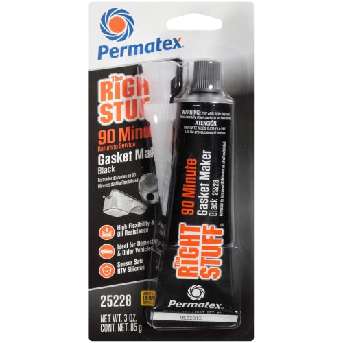 Permatex 25228 The Right Stuff 90 Minute Black Gasket Maker, 3 oz, 1 Count Pack of 1