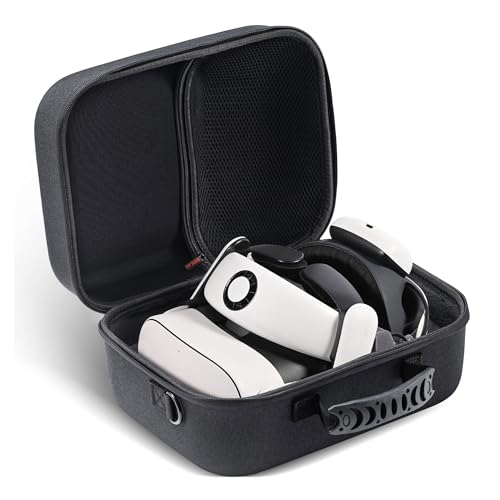 Large Carrying Case for Meta Quest 3  Quest 3S VR Storage Bag for BOBOVR S3 PRO Elite Head Strap, Elite Head Strap Case for Oculus Quest3 with Battery Strap, Quest 3S, Adapter and Other Accessories
