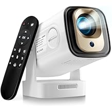 WOOPKER Upgraded HY260 Pro Mini Projector with WiFi and Bluetooth 5.4, Auto FocusKeystone,Native 1080P Support for 4K,Air Mouse Remote,Android 11,Built in Apps,35-150 Screen Video Projector