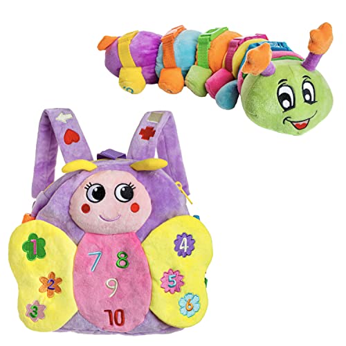 Buckle Toys - Blossom Butterfly and Bentley Caterpillar Bug Buddies Bundle
