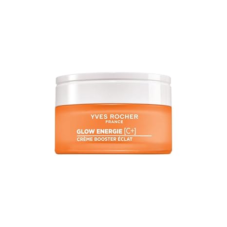 Yves Rocher Glow Énergie [C+] Glow Boosting Cream – Für strahlende geglättete und pralle Haut – Alle Hauttypen – Mit Kapuzinerkresse & Vitamin C - Tägliche Feuchtigkeitspflege - 50 ml