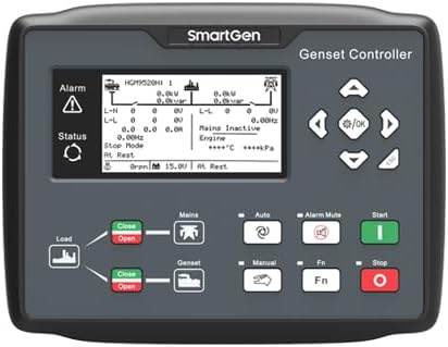 HGM9520N Genset Controller, Single genset Parallel+Gov+AVR+RS485+ETHERNET