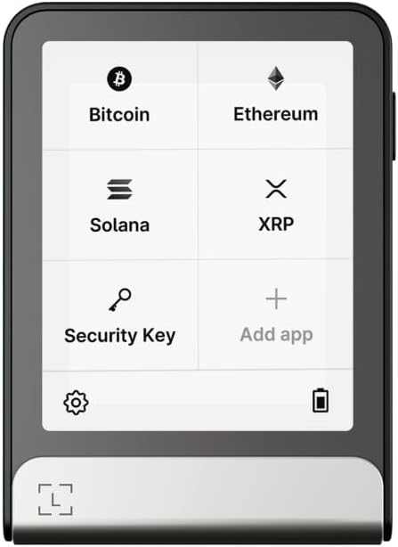 Ledger Flex - Crypto Wallet - Securely manage your digital assets | Graphite, 2.8" Gorilla Glass touchscreen signer. NFC. Bluetooth. Secure Element. Private backup