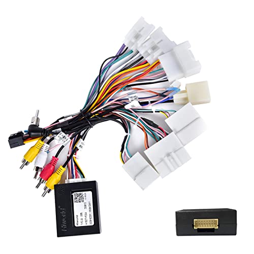 JBL Harness Adapter for Toyota Car Stereo 16 Pin Radio Wire Harness with Canbus Compatible with Toyota Camry Corolla RAV4 Prado Fortuner Highlander Tundra Vios Yaris Sienna Hilux
