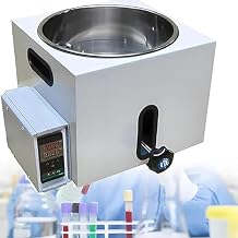 2L/3L/5L Digital Thermostatic Laboratory Water Bath, Digital Lift Type Heating Appliances with Stainless Steel Liner, PID Temperature Control Up to 250C, Anti-Dry Combustion(2L)