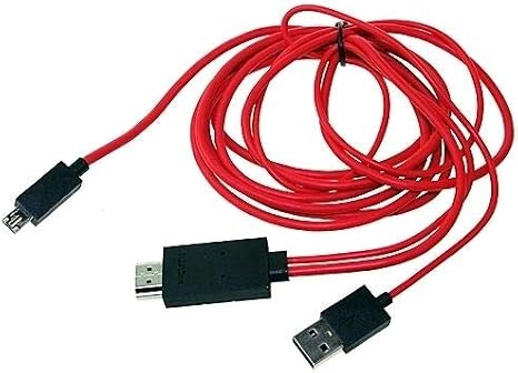 MHL 11 Pin Micro USB to HDMI Adapter Cable 1080P HDTV HD TV Cord for Samsung Galaxy S3 S4 S5 Mega 6.3 Note 2 3 8.0 10.1(2014) Tab 3 (8.0 10.1) Tab (8.0 10.1 12.2) Note Pro 12.2