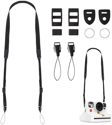 Camera Strap Compatible with Polaroid,Lightweight Black Camera Neck Strap Replace Compatible with Polaroid with Different Camera Buckles,1PC
