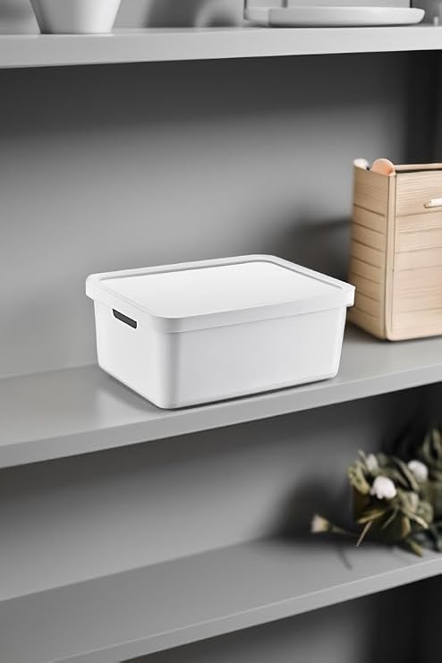 Smartware Stafi Çok Amaçlı Kapaklı Kutu 12 LT BEYAZ