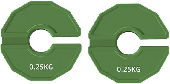 Comphic 2PCS Gym Micro-Type Plates Dumbbell Fractional Weight Plate Rubber Fractional Weight Plates Plates Add-on Aperture 35mm 0.25KG