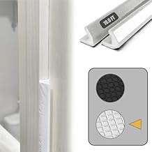 YZGJM Door Frame Adhesive Weather Stripping Seal Strip PU Foam, PE Cover, Groove Slot Installation for Large Gap, Sound Heat Insulation, Dust Water Moisture Prevention (19.6ft, White Adhesive)