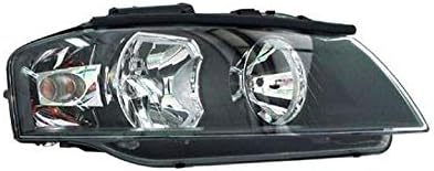 Right Headlight compatible with Audi A3 8P 2003 2004 2005 2006 2007 2008 VP757P Front Car Light Lamp Headlamp Passenger Side Headlights Assembly Projector Black LHD